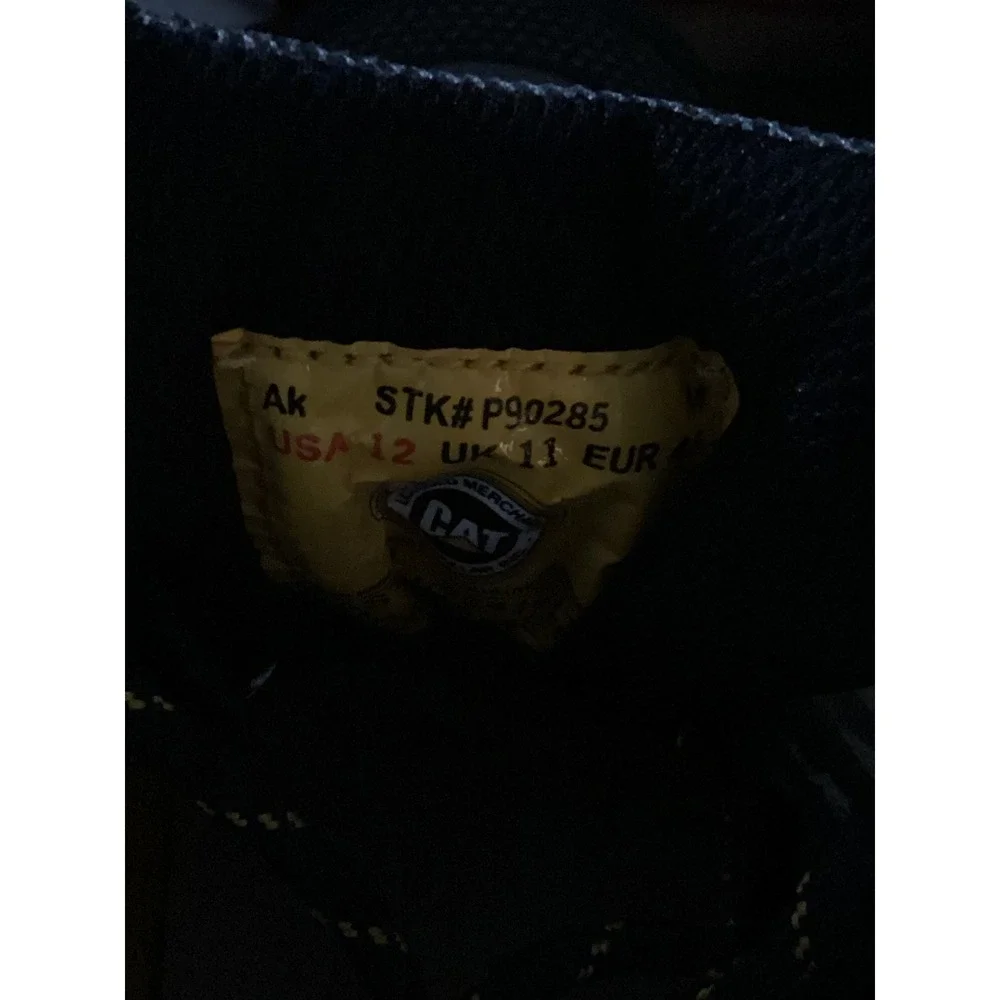 CAT Caterpillar Streamline Composite Toe Mens Work Shoes Black Grey Size 12